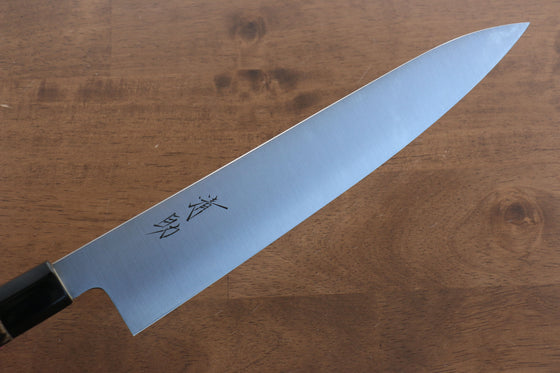 Seisuke Swedish Steel-stn Gyuto 270mm Burned Chestnuts Handle - Japanny - Best Japanese Knife