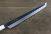 Sakai Takayuki Ginryu Honyaki Swedish Steel Mirrored Finish Sakimaru Yanagiba 300mm Ebony Wood Handle with Sheath - Japanny - Best Japanese Knife