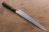 Seisuke Swedish Steel-stn Sujihiki 240mm Burned Chestnuts Handle - Japanny - Best Japanese Knife