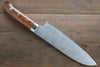 Takeshi Saji R2/SG2 Diamond Finish Damascus Santoku 180mm Ironwood Handle - Japanny - Best Japanese Knife