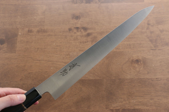 Seisuke Swedish Steel-stn Sujihiki  270mm Burned Chestnuts Handle - Japanny - Best Japanese Knife