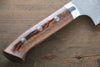 Takeshi Saji R2/SG2 Diamond Finish Damascus Santoku 180mm Ironwood Handle - Japanny - Best Japanese Knife