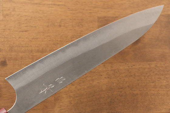 Masakage Masakage Yuki White Steel No.2 Nashiji Gyuto 210mm with Magnolia Handle - Japanny - Best Japanese Knife