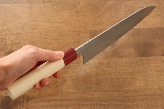 Masakage Masakage Yuki White Steel No.2 Nashiji Gyuto 210mm with Magnolia Handle - Japanny - Best Japanese Knife