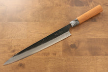  Masakage Masakage Mizu Blue Steel No.2 Black Finished Sujihiki 270mm with American Cherry Handle - Japanny - Best Japanese Knife