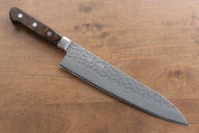  Seisuke AUS8 Hammered Gyuto Japanese Knife 210mm Brown Pakka wood Handle - Japanny - Best Japanese Knife
