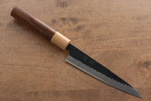  Seisuke Kokubyaku Blue Super Hammered Petty-Utility  135mm Morado Handle - Japanny - Best Japanese Knife