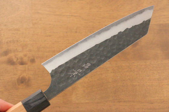 Masakage Koishi Blue Super Black Finished Bunka  165mm American CherryHandle - Japanny - Best Japanese Knife