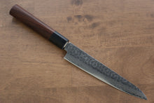  Seisuke VG10 16 Layer Hammered Damascus Petty-Utility 150mm Shitan Handle - Japanny - Best Japanese Knife