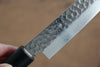 Seisuke VG10 16 Layer Hammered Damascus Petty-Utility 150mm Shitan Handle - Japanny - Best Japanese Knife