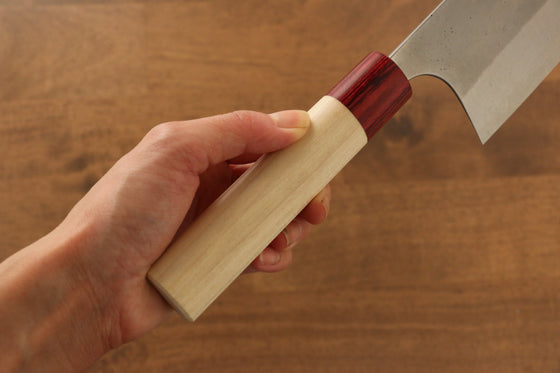 Masakage Yuki White Steel No.2 Nashiji Nakiri  165mm MagnoliaHandle - Japanny - Best Japanese Knife