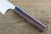 Ogata White Steel No.2  Damascus Bunka  165mm with Shitan Handle - Japanny - Best Japanese Knife
