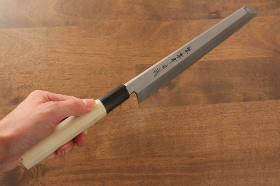 Sakai Takayuki Tokujyo White Steel No.2 Kiritsuke 240mm Magnolia Handle - Japanny - Best Japanese Knife