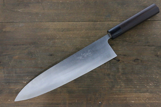Ogata White Steel No.2  Damascus Gyuto  240mm with Shitan Handle - Japanny - Best Japanese Knife