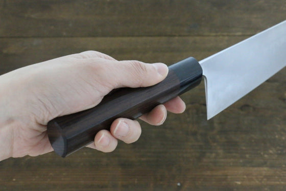 Ogata White Steel No.2  Damascus Gyuto  240mm with Shitan Handle - Japanny - Best Japanese Knife