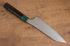 Yu Kurosaki Senko Ei R2/SG2 Hammered Bunka 165mm Shitan (ferrule: Green Pakka wood) Handle - Japanny - Best Japanese Knife