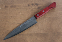  Nao Yamamoto VG10 Damascus Petty-Utility 150mm Red Pakka wood Handle - Japanny - Best Japanese Knife