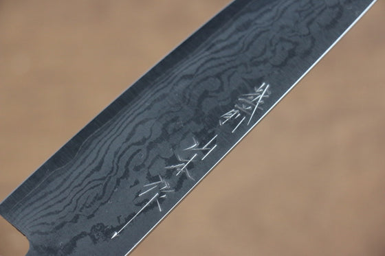 Nao Yamamoto VG10 Damascus Petty-Utility 150mm Red Pakka wood Handle - Japanny - Best Japanese Knife