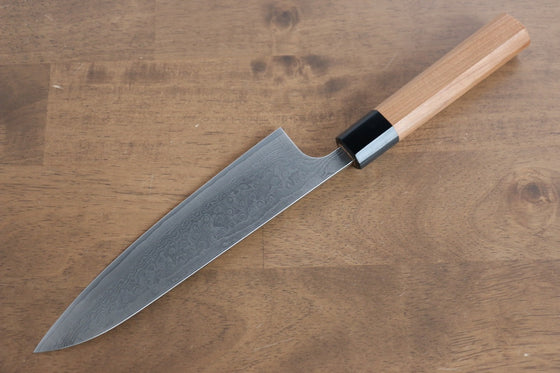 Nao Yamamoto SG2 Damascus Migaki Finished Gyuto 180mm Cherry Blossoms Handle - Japanny - Best Japanese Knife