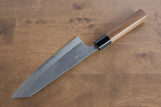 Nao Yamamoto Silver Steel No.3 Nashiji Bunka 180mm Walnut Handle - Japanny - Best Japanese Knife