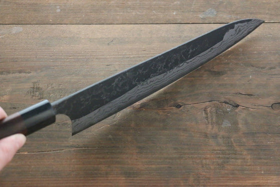Ogata White Steel No.2 Kurouchi Damascus Gyuto 240mm with Shitan Handle - Japanny - Best Japanese Knife