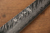 Yu Kurosaki Fujin VG10 Hammered Sujihiki  240mm Maple(With turquoise ring Brown) Handle - Japanny - Best Japanese Knife
