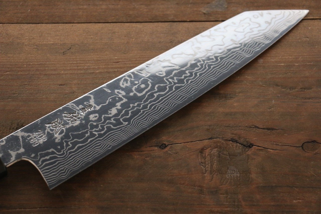 Sukenari ZDP189 Damascus Kiritsuke Gyuto Japanese Knife 240mm Shitan Handle - Japanny - Best Japanese Knife