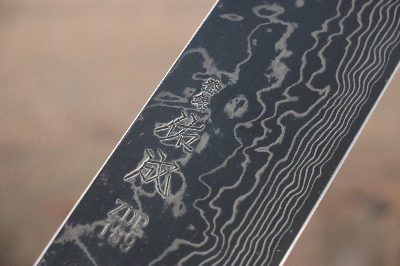 Sukenari ZDP189 Damascus Kiritsuke Gyuto Japanese Knife 240mm Shitan Handle - Japanny - Best Japanese Knife