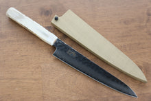  Sakai Takayuki VG10 33 Layer Damascus Petty-Utility  150mm Cow Bone Handle with Sheath - Japanny - Best Japanese Knife