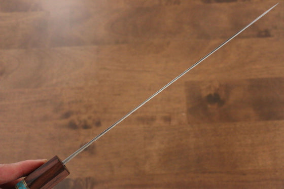 Yu Kurosaki Shizuku R2/SG2 Hammered Gyuto  240mm Maple(With turquoise ring Brown) Handle - Japanny - Best Japanese Knife