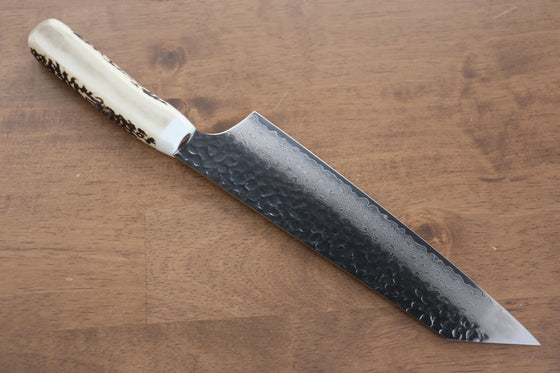 Sakai Takayuki VG10 33 Layer Damascus Kengata Gyuto  190mm Cow Bone Handle with Sheath - Japanny - Best Japanese Knife