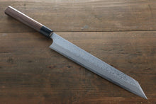  Hideo Kitaoka White Steel No.2 Damascus Kiritsuke Yanagiba 270mm Shitan Handle - Japanny - Best Japanese Knife