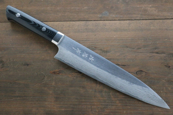 Takeshi Saji Blue Super Gyuto 210mm Black Micarta Handle - Japanny - Best Japanese Knife