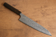  Yoshimi Kato VG10 Damascus Gyuto 210mm Enju Lacquered(Black） Handle - Japanny - Best Japanese Knife