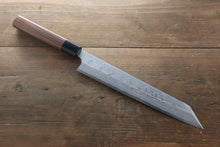  Hideo Kitaoka White Steel No.2 Damascus Kiritsuke Yanagiba Japanese Knife 240mm Shitan Handle - Japanny - Best Japanese Knife