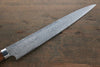 Takeshi Saji R2/SG2 Diamond Finish Damascus Sujihiki  240mm Ironwood Handle - Japanny - Best Japanese Knife