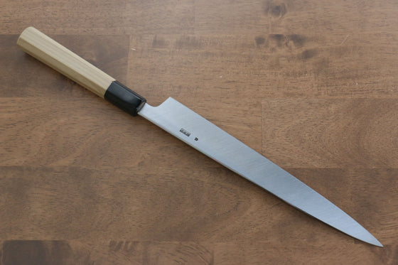 Kikuzuki White Steel No.2 Kasumitogi Yanagiba  240mm Magnolia Handle - Japanny - Best Japanese Knife