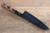 Sakai Takayuki Kurokage VG10 Hammered Teflon Coating Santoku Japanese Knife 170mm Wenge Handle - Japanny - Best Japanese Knife