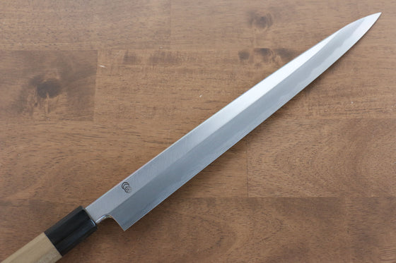 Kikuzuki White Steel No.2 Kasumitogi Yanagiba  300mm Magnolia Handle - Japanny - Best Japanese Knife