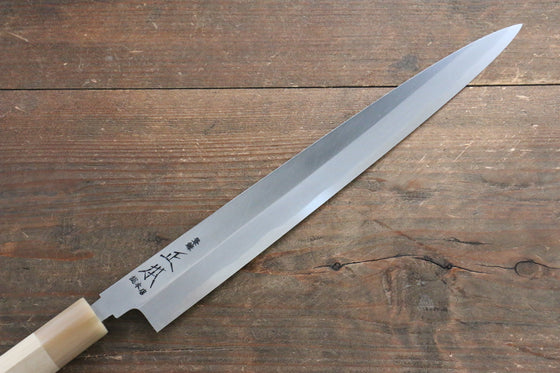 Masamoto Hongasumi White Steel No.2 Yanagiba  Magnolia Handle - Japanny - Best Japanese Knife