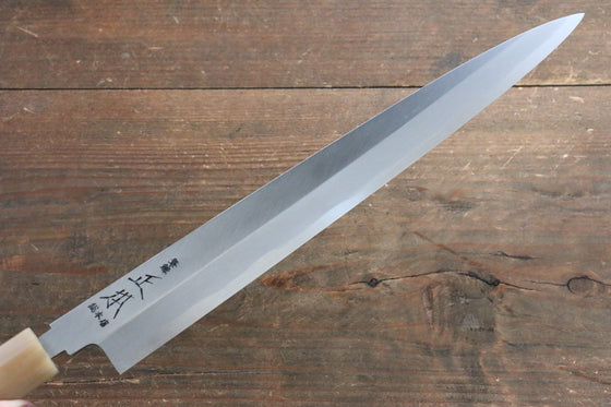 Masamoto Hongasumi White Steel No.2 Yanagiba Magnolia Handle - Japanny - Best Japanese Knife