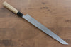 Kikuzuki White Steel No.2 Kasumitogi Kiritsuke Yanagiba  300mm Magnolia Handle - Japanny - Best Japanese Knife