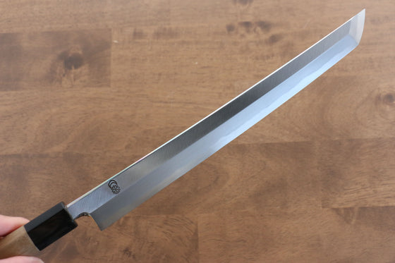 Kikuzuki White Steel No.2 Kasumitogi Sakimaru Takohiki 270mm Magnolia Handle - Japanny - Best Japanese Knife