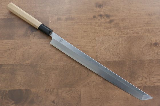Kikuzuki White Steel No.2 Kasumitogi Sakimaru Takohiki 300mm Magnolia Handle - Japanny - Best Japanese Knife