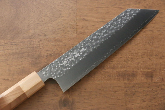Makoto Kurosaki R2/SG2 Hammered(Maru) Bunka 180mm Cherry Blossoms Handle - Japanny - Best Japanese Knife