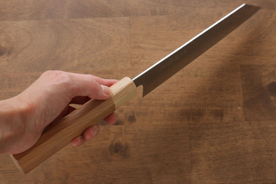 Makoto Kurosaki R2/SG2 Hammered(Maru) Bunka 180mm Cherry Blossoms Handle - Japanny - Best Japanese Knife