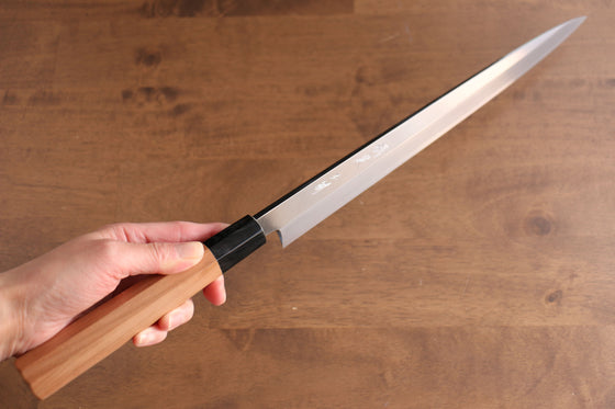Tessen by Tanaka Tamahagane Yanagiba 315mm Wild Cherry Handle with Sheath - Japanny - Best Japanese Knife