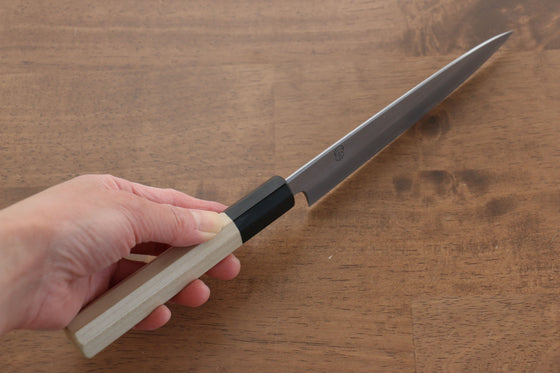 Kikuzuki White Steel No.2 Kasumitogi Petty-Utility  150mm Magnolia Handle - Japanny - Best Japanese Knife