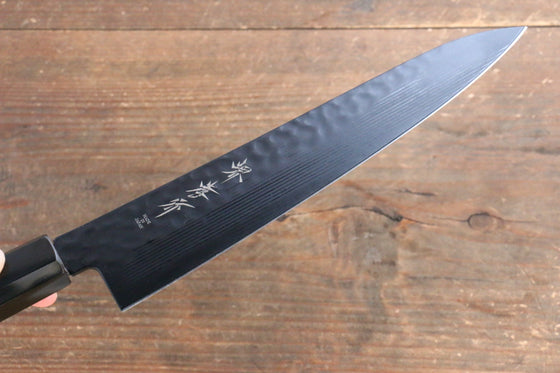 Sakai Takayuki Kurokage VG10 Hammered Teflon Coating Gyuto 210mm Wenge Handle - Japanny - Best Japanese Knife