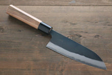  Nao Yamamoto Blue Steel No.2 Kurouchi Small Santoku  150mm - Japanny - Best Japanese Knife